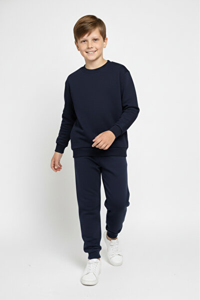 s.t. sebat tekstil Unprinted, Pocketed Children's 2 Thread Pajama Set M00776