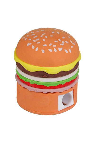 OEM Special Burger Eraser Sharpener 4.5cm