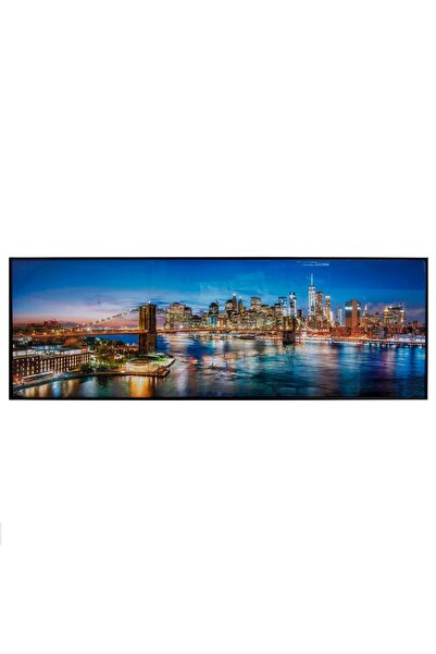 OEM Tablou Canvas Glossy Pod Brooklyn New York cu Cristale 152x52x4cm