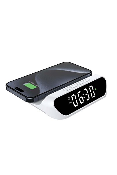 OEM Ceas Desteptator cu Incarcare Wireless Qi 15W – 3 in 1