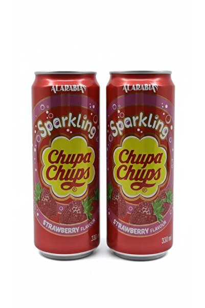 Chupa Chups Sparkling Strawberry Flavour - Çilek Aromalı Gazlı İçecek 330 ml ...