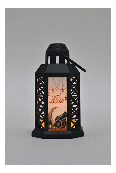 Fun Moment فانوس رمضاني مزخرف بتصميم عتيق وإضاءة خافتة آمنة لغرف النوم (اختيا...