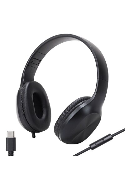 OEM Black Foldable Headphones with Microphone Type-C