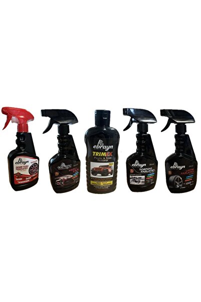 TEKNOPARTS Araç Bakım Seti 5'li Lastik Parlatıcı - Jant Demir Tozu Temizleyic...