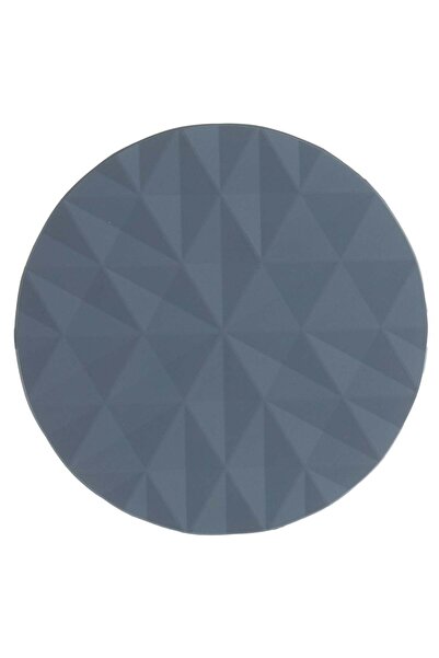 OEM Grey PVC Glass Holder with Diamond Pattern Ø10cm