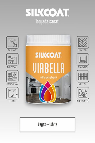 Silkcoat Viabella Yeni Nesil Dönüşüm Boyası –Mutfak Banyo Dolap Fayans Mermer...