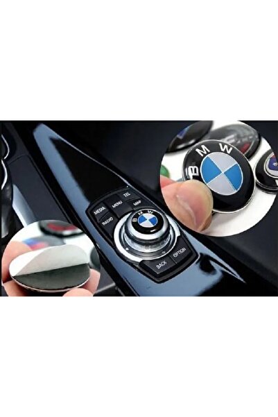 STİLİX GARAGE Bmw Uyumlu Joystick Konsol Sticker Arma Logo 29 Mm 2.9 CM B KAL...