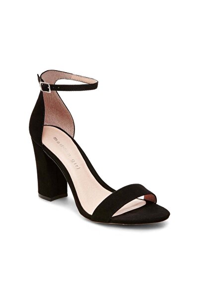 Steve Madden صندل نسائي من بيلا، أسود اللون، طراز باريس