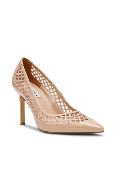 Steve Madden Womens Saxxon Blush Pat Sandals