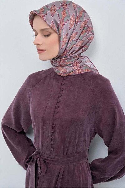 Armine Eșarfă din mătase pură Tivil 9522 - 38 Model batik verde pudră