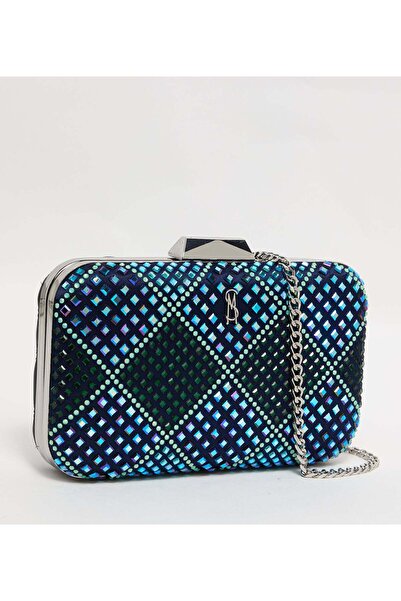 Steve Madden Badelaid Women's Blue Clutch