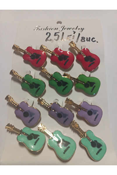 FASHİON JEWELRY 4 Decorative Guitar Martishoare – Martishoare/Brooch