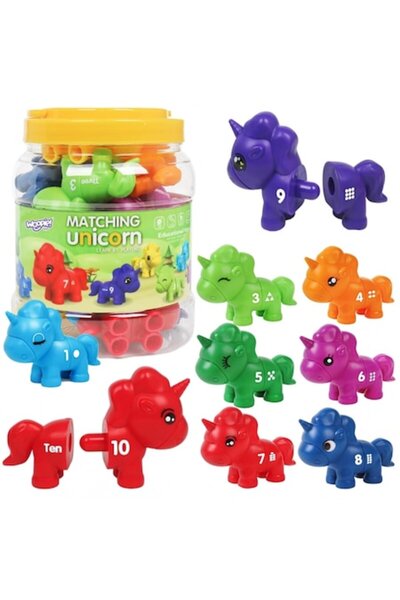 Picodino Figurine unicorni colorate, 13 piese, pentru copii 1-5 ani