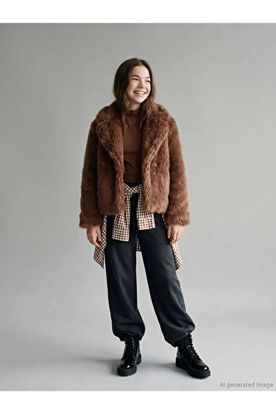 LC Waikiki LCW Kids Kız Çocuk Suni Kürk Mont