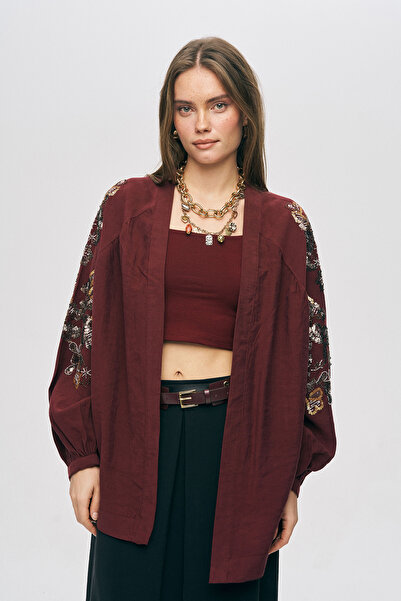 Orfeo Negro Women's Ethnic Sparkle Beads and Embroidery Embellished Luxury Ly...