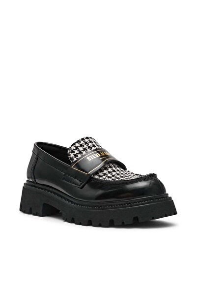 Steve Madden File-Away Women's Black/White Loafers