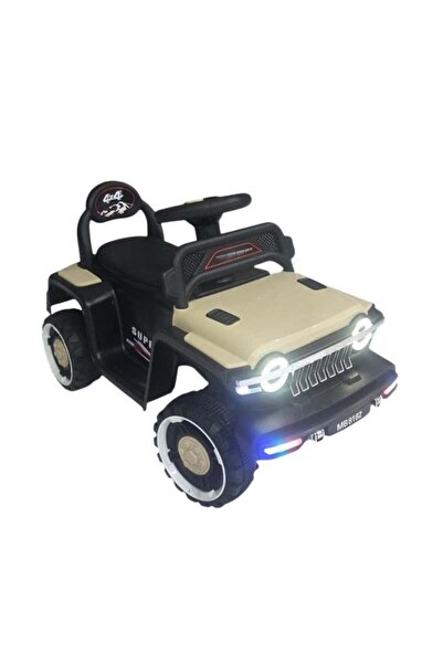 Toybox Kids Electric Ride-On Jeep, 6V 4.5AH Battery with LED Lights & Music, ...