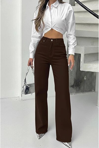 cottonage Women's High Waist Straight Jeans