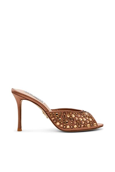 Steve Madden Womens Rollout-R Bronze Heels