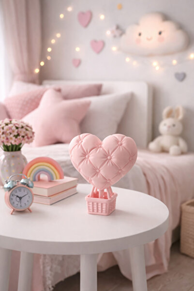HisConcept Şirin Kalp Balon Masa Üstü Dekoratif Obje Biblo -13 cm– Sevgililer...