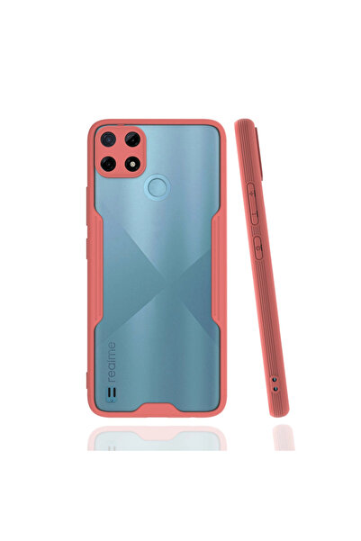 Najmaddin جراب Realme C25y سيليكون بلاتينيوم - وردي