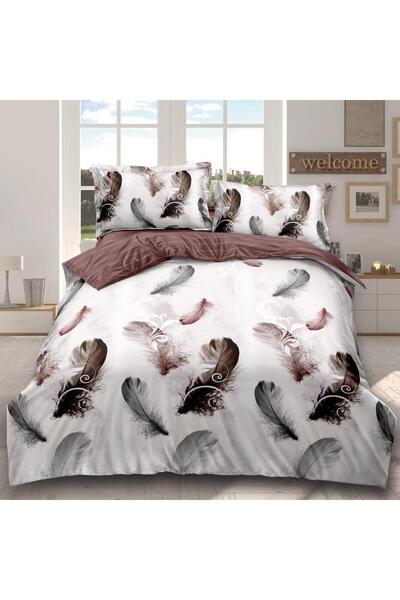 OEM 4-piece bed linen with elastic, Super Design Pucioasa, feather pattern, w...