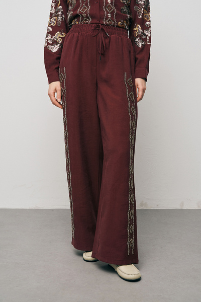 Orfeo Negro Жіночі етнічні блискучі вишиті та паєтками розшиті розкішні лійос...