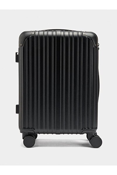 PARFOIS Kabartma Çizgili Kabin Boy Seyahat Valizi