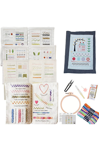 Choice5 كتب خياطة للمبتدئين (مقاس B3) - كتاب غرز التطريز الإبداعية - كتاب غرز...