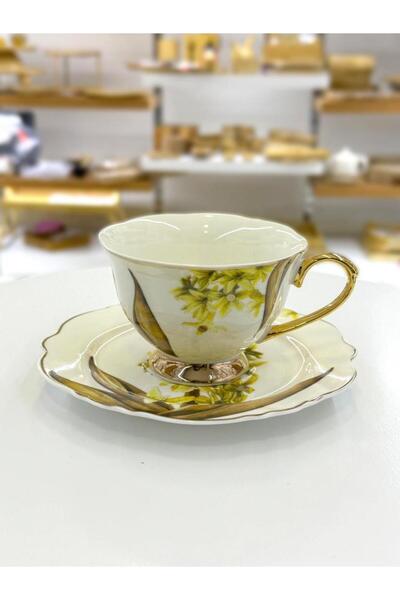 Mikasa Moor FIORE SARI TEK KİŞİLİK ÇAY FİNCANI