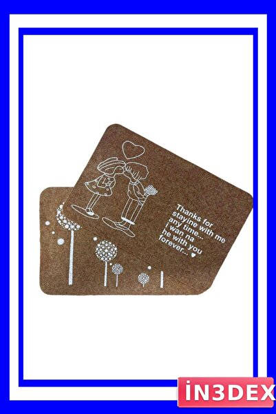 İN3DEX Highly Absorbent Door Entry Mat with Non-Slip Base