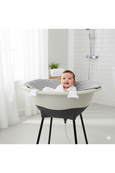 Babyjem Elegant Ayaklı Bebek Banyo Küvet & Filesi