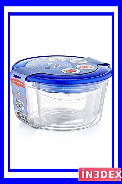 İN3DEX مجموعة من 3 حاويات تخزين طعام عميقة بأحجام مختلفة