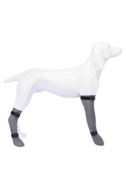 Trixie جورب سيليكون واقٍ لأقدام الكلاب - رمادي