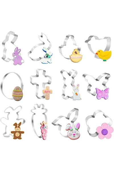 DELPI Set of 12 Easter Cookie Cutters