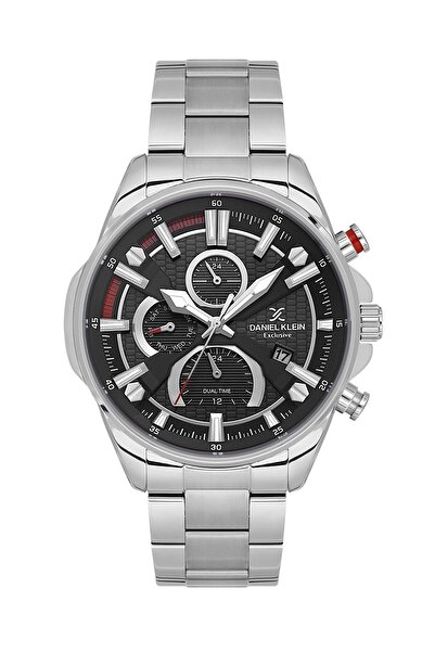 Daniel Klein Gümüş Renk 5 ATM Su Geçirmez Takvimli Erkek Kol Saati