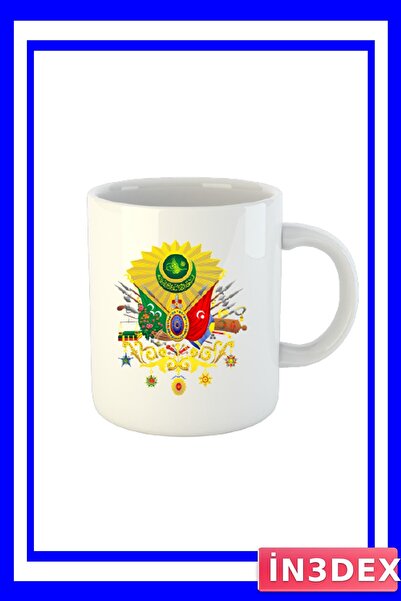 İN3DEX كوب سيراميك بتصميم عثماني 8×10 سم