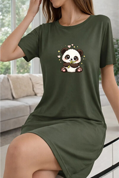 bellanova Γυναικείο κοντομάνικο μπλουζάκι με λαιμόκοψη σε μεγάλο μέγεθος Νυχτικό