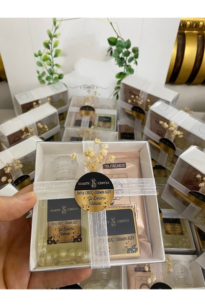 Siyah Lale Nikah Şekeri Kahve, Çikolata ve Kolonya Şişesi Plastik Nikah, Söz,...