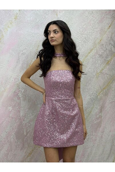 Lidya Kids PUL PAYET MİNİ ELBİSE