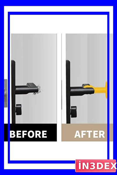 İN3DEX طقم واقي مقبض الباب مع ممصات شفط، 4 قطع، متوفر بألوان متعددة