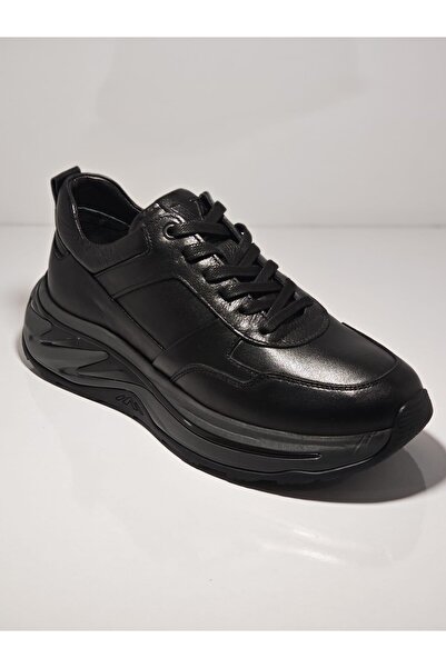 Voyager M534 Black Men's Daily Leather Comfort Casual Shoes