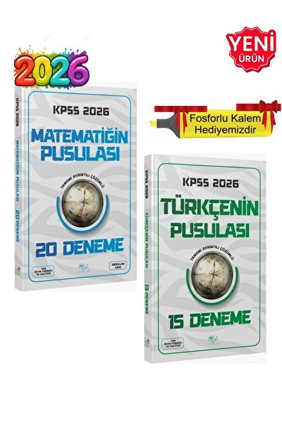 CBA Akademi 2026 KPSS Türkçenin Pusulası 15 Deneme + Matematiğin Pusulası 20 ...