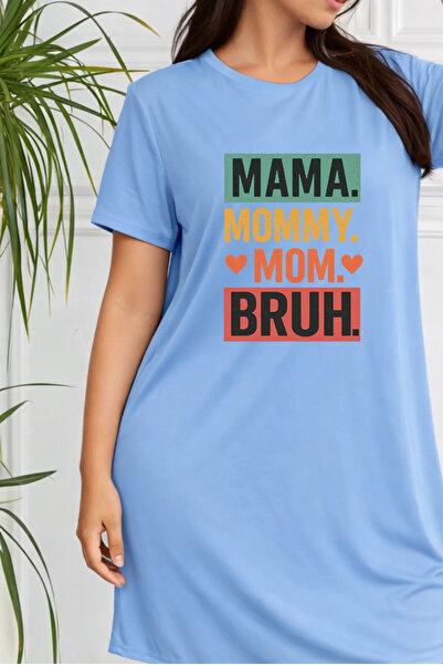 Pink Sky Rochie tricou cu mânecă scurtă pentru femei de mărime mare, cu decol...