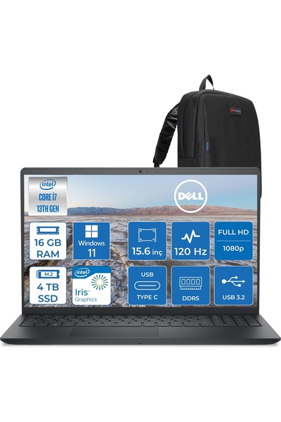 Dell Pro 15 Essential I7 1355U 5 Ghz 16GB 4tb SSD W11HOME 15.6" FHD Wva IPS P...
