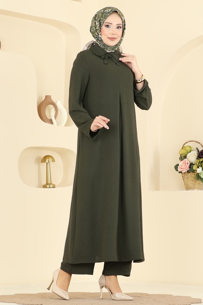 ModaMerve Bebe Yaka Aerobin Takım 5007BM387-MS Haki