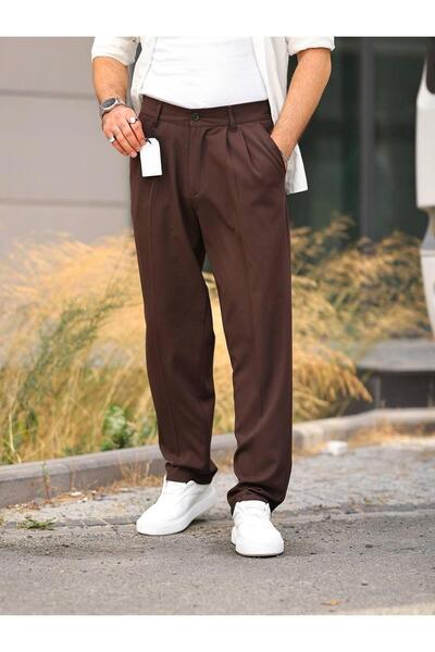 HA-KA GİYİM Men's New Season Seasonal Pleated Loose Fit Baggy