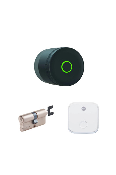 Yale Linus L2 Lite Akıllı Kilit Seti Siyah Barel ve Wi-Fi Köprüsü