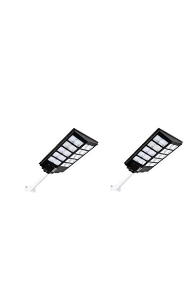 AT Performance Set de 2 lămpi solare LED de 600W cu panou fotovoltaic și tele...