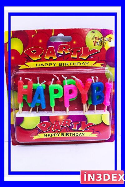 İN3DEX مجموعة شموع ملونة للاحتفالات بعيد الميلاد